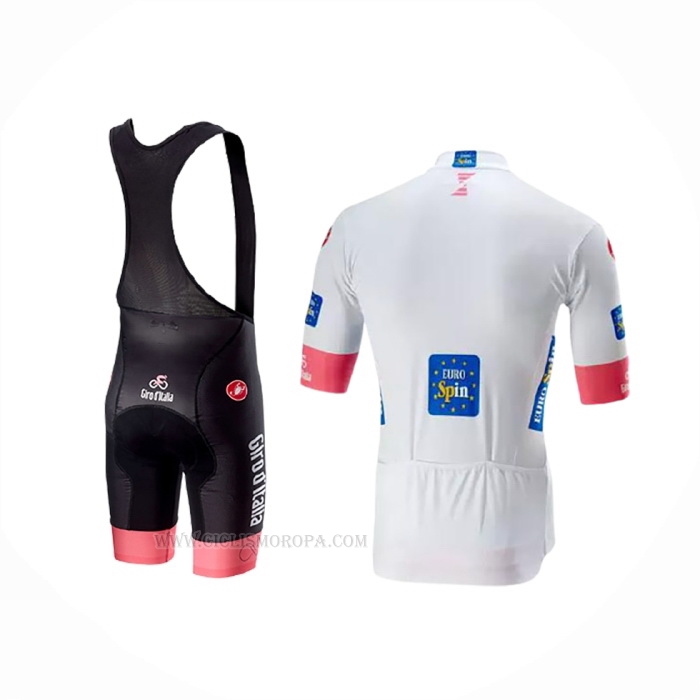 2018 Ropa Ciclismo Giro d'Italia Blanco Mangas Corta y Culotte Corto
